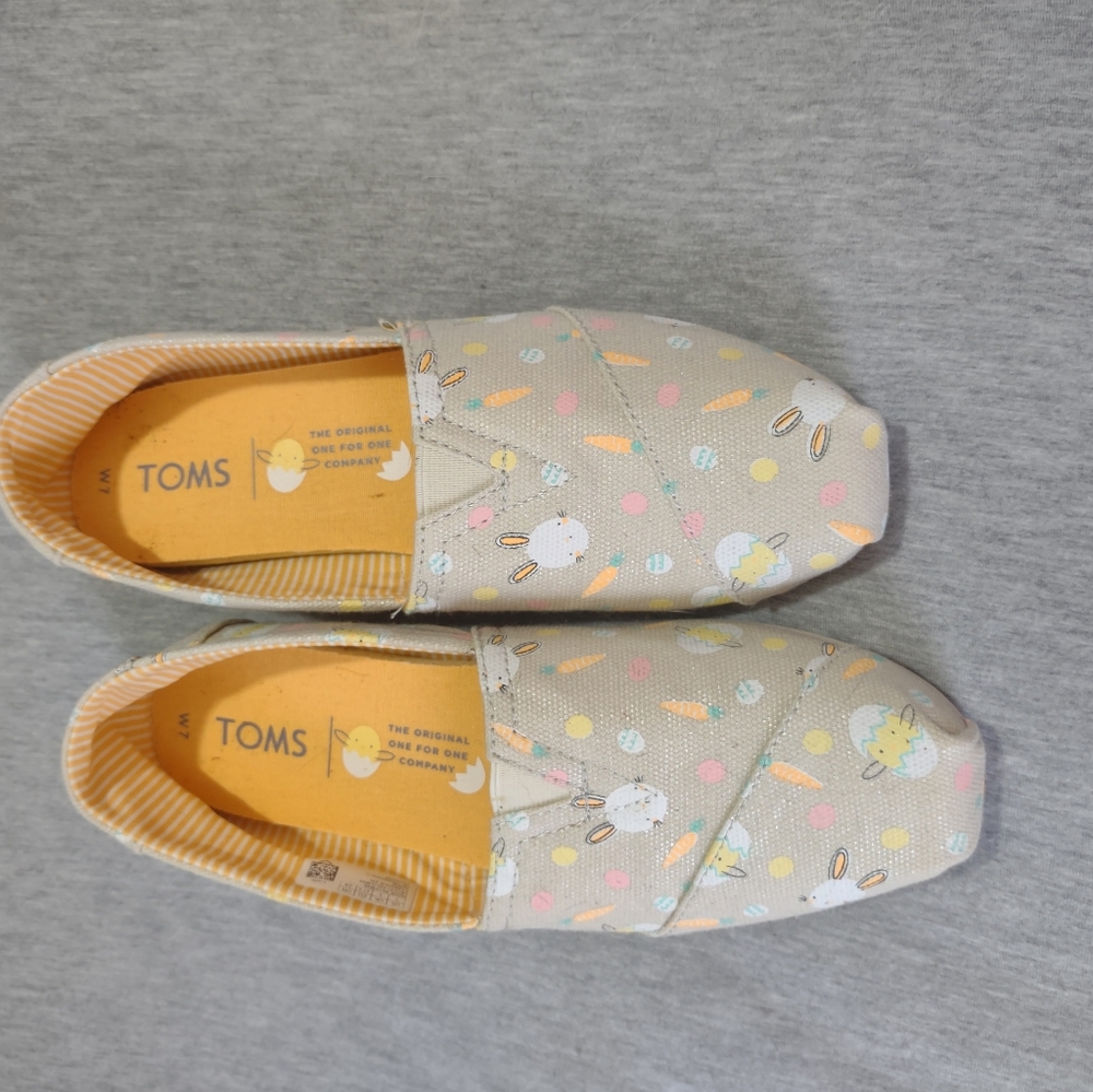 Toms Adorable Easter Shoes, Size 7